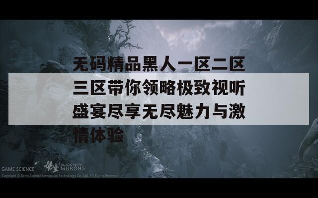 无码精品黑人一区二区三区带你领略极致视听盛宴尽享无尽魅力与激情体验