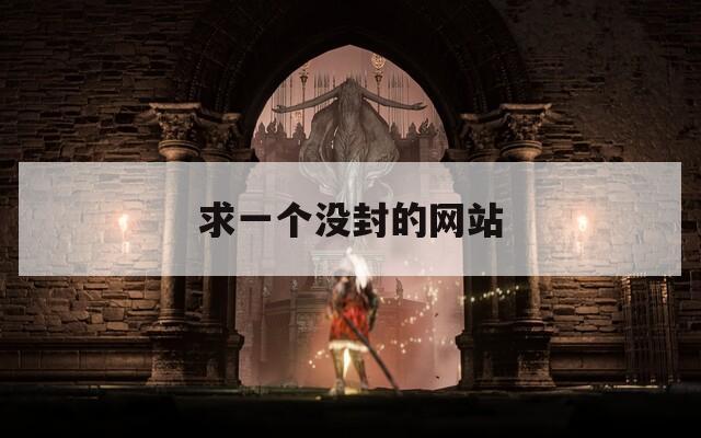 求一个没封的网站